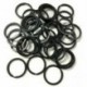 2,0 * 30mm 5db fém tömör osztott kulcstartó fekete ötvözet hurok lapos kulcstartó 25-32mm
