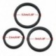 2,0 * 32mm 5db fém tömör osztott kulcstartó fekete ötvözet hurok lapos kulcstartó 25-32mm