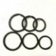 2,0 * 32mm 5db fém tömör osztott kulcstartó fekete ötvözet hurok lapos kulcstartó 25-32mm