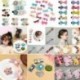 * 1 5Pcs / Set 6Pcs baba lány haj klipek készlet Bowknot virág szív korona fejfedők Kids Hairpins