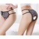 Álcázás Női szexi nyitott nyakörv G-string rövidnadrág tanga fehérnemű knickers bugyi fehérnemű