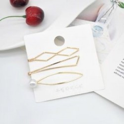 * 1 3Pcs / Set 5db gyöngyfém hajvágó hajszál fésű Bobby pin Barrette hajcsavar fejdísz