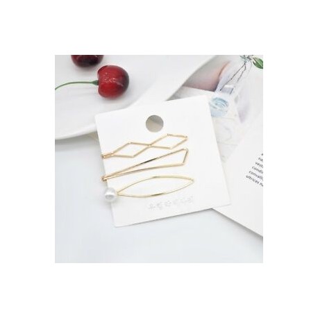 * 1 3Pcs / Set 5db gyöngyfém hajvágó hajszál fésű Bobby pin Barrette hajcsavar fejdísz