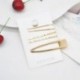* 7 5Pcs / Set 5db gyöngyfém hajvágó hajszál fésű Bobby pin Barrette hajcsavar fejdísz