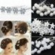 J-1pc fejpánt 20 / 40Pc Lady Esküvői menyasszonyi gyöngyvirág Crystal Hair Pins Clip Bridesmaid Party