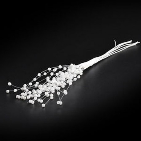 fehér 10PCS Pearl gyöngyös DIY menyasszonyi csokrok Esküvői party dekoráció fehér rózsaszín ezüst Új