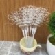 fehér 10PCS Pearl gyöngyös DIY menyasszonyi csokrok Esküvői party dekoráció fehér rózsaszín ezüst Új
