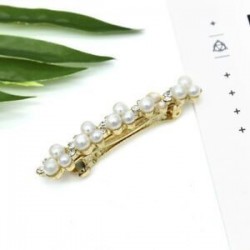 * 3 Női Barrettes Hajcsípő Kristály Elegáns Gyöngyszőrű Barrette Headdress Ajándék