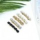 * 3 Női Barrettes Hajcsípő Kristály Elegáns Gyöngyszőrű Barrette Headdress Ajándék
