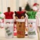* 1 Mikulás Piros borosüveg fedél táskák hóember Mikulás karácsonyi dekoráció Xmas dekoráció