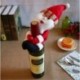 * 17 Mikulás Piros borosüveg fedél táskák hóember Mikulás karácsonyi dekoráció Xmas dekoráció