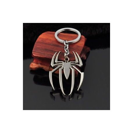 * 35 Ezüst Spider-Man Unisex kreatív ötvözet fém kulcstartó autó kulcstartó kulcstartó iránytű kulcstartó gyűrű