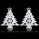 Jávorszarvas 2PCS Christmas White Elk Bell szarvas Xmas fa függő díszek fél dekoráció