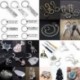 * 39 Kettős kulcstartó Unisex kreatív ötvözet fém kulcstartó autó kulcstartó kulcstartó iránytű kulcstartó gyűrű