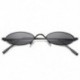 Ezüst VINTAGE SMALL OVAL FRAME SUNGLASSES FASHION NŐI RETRO SHADES TRENDY GLASSES