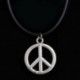 Iránytű Fekete bőrkábel Choker Charm nyaklánc medál Retro Boho tibeti ezüst Új