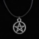 Iránytű Fekete bőrkábel Choker Charm nyaklánc medál Retro Boho tibeti ezüst Új