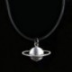 Iránytű Fekete bőrkábel Choker Charm nyaklánc medál Retro Boho tibeti ezüst Új
