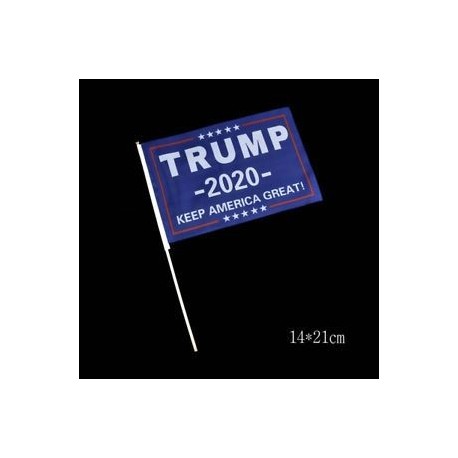 2db kék zászló (14 * 21cm) Csináld Amerikát nagyszerűen a Hat Trump kupakokhoz MAGA Baseball Cap támogatás Trump és