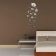 * 15 Hexagon Silver (12db) Tükör Decal Art Mural fal matricák Otthon szoba DIY dekoráció dekoráció eltávolítható