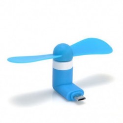 Kék Hordozható mobiltelefon Mini Micro USB ventilátor Android telefon Samsung LG HTC Tablet