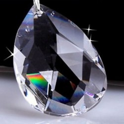 10x tiszta vízcsepp kristályüveg gyöngyök csillár medál díszek Xmas dekoráció
