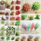 9 * Szimuláció Mini műanyag miniatűr pozsgás növények Kert Home Office Decor