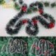 Arany Bowknots 79 &quot Chunky Xmas Bowknot garland fali ajtó karácsonyfa függő szoba díszek