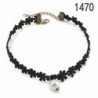 1470 Gótikus punk fekete bársony varázsa medál Choker nyaklánc kézzel készített retro ékszerek