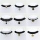 1470 Gótikus punk fekete bársony varázsa medál Choker nyaklánc kézzel készített retro ékszerek