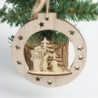 Karácsonyi bál Karácsonyi fa faragás dísz Xmas fa függő medál otthon szoba dekoráció JP