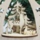 Karácsonyi bál Karácsonyi fa faragás dísz Xmas fa függő medál otthon szoba dekoráció JP