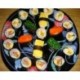 Sushi-tekerő - maki formázó bambusz - sushi - bento készítéséhez is