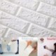 30 * 30cm DIY PE hab fehér tégla mintás matrica vinil falfestmény fal matricák lakberendezés