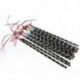 Piros 2 X 12V 12 LED 30cm 5050 SMD LED csík könnyű rugalmas vízálló DIY autós dekoráció