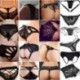 * 36 Fehér rendszeres méret Női szexi fehérnemű csipke tanga G-string V-string bugyi Knickers fehérnemű