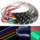 Kék Vízálló meleg 2PC 12 LED 30cm 5050 SMD LED csík könnyű rugalmas 12V autó dekor