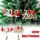 * 2 Xmas elk fa lemez üreges ajtó fa medál függő karácsonyi díszek dekoráció
