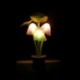 Lotus Leaf Romantikus amerikai dugó virág gomba LED éjszakai fény érzékelő baba ágy szoba lámpa dekoráció