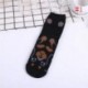 Fekete Divat Női 3D Nyomtatott Állat Alkalmi Zokni Unisex Aranyos Kutya Boka Magas Zokni