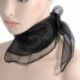 Rózsaszín Vintage 50-es évek Fancy Wrap haj fej nyak nyakkendő szuper könnyű sifon selyem nyak sál