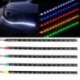 fehér 2db 12 LED 30cm 5050 SMD LED csík könnyű rugalmas vízálló 12V DIY autós dekoráció