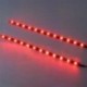 Piros 2db 12 LED 30cm 5050 SMD LED csík könnyű rugalmas vízálló 12V DIY autós dekoráció