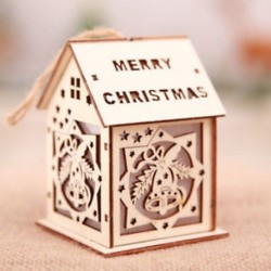 Nagy harang Karácsonyi Led könnyű fa ház aranyos karácsonyi fa lóg díszek Holiday Decor