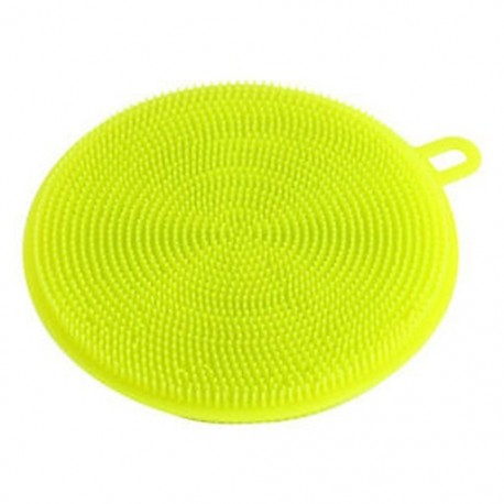 Zöld Többcélú élelmiszer-minőségű antibakteriális szilikon Smart Sponge Dish Kitchen 4.5 &quot