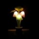 Lotus Leaf US Plug romantikus virág gomba LED éjszakai fényérzékelő baba ágy szoba lámpa dekoráció