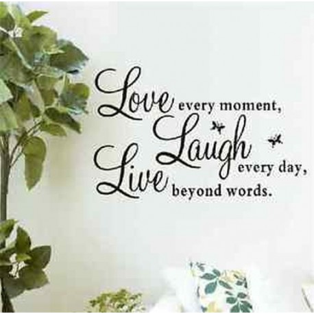 PVC betűk LIVE LAUGH LOVE Szoba falfestmény matrica matrica lakberendezési divat