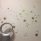 Ezüst 110Pcs több méretű csillag fal matricák DIY baba szoba matricák hálószoba vinil dekoráció
