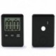 Fekete Nagy LCD digitális konyha főzés időzítő visszaszámlálás ébresztőóra mágneses forró