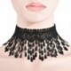 3 * Vintage fekete fehér csipke virág choker nyaklánc gótikus divat ékszerek